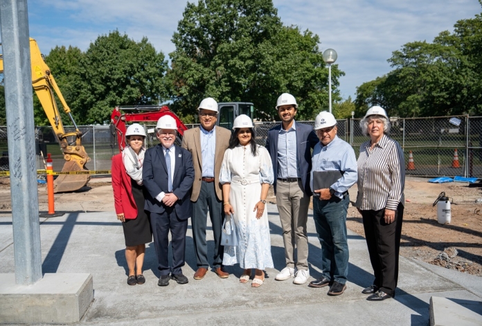 Construction milestone for Nayan and Bindu Dalal Center for the Arts