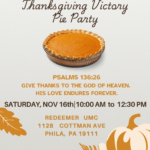 Thanksgiving Pie party 2024
