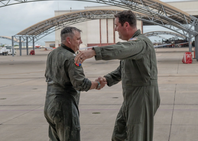 Township ‘skipper’ takes leave of command
