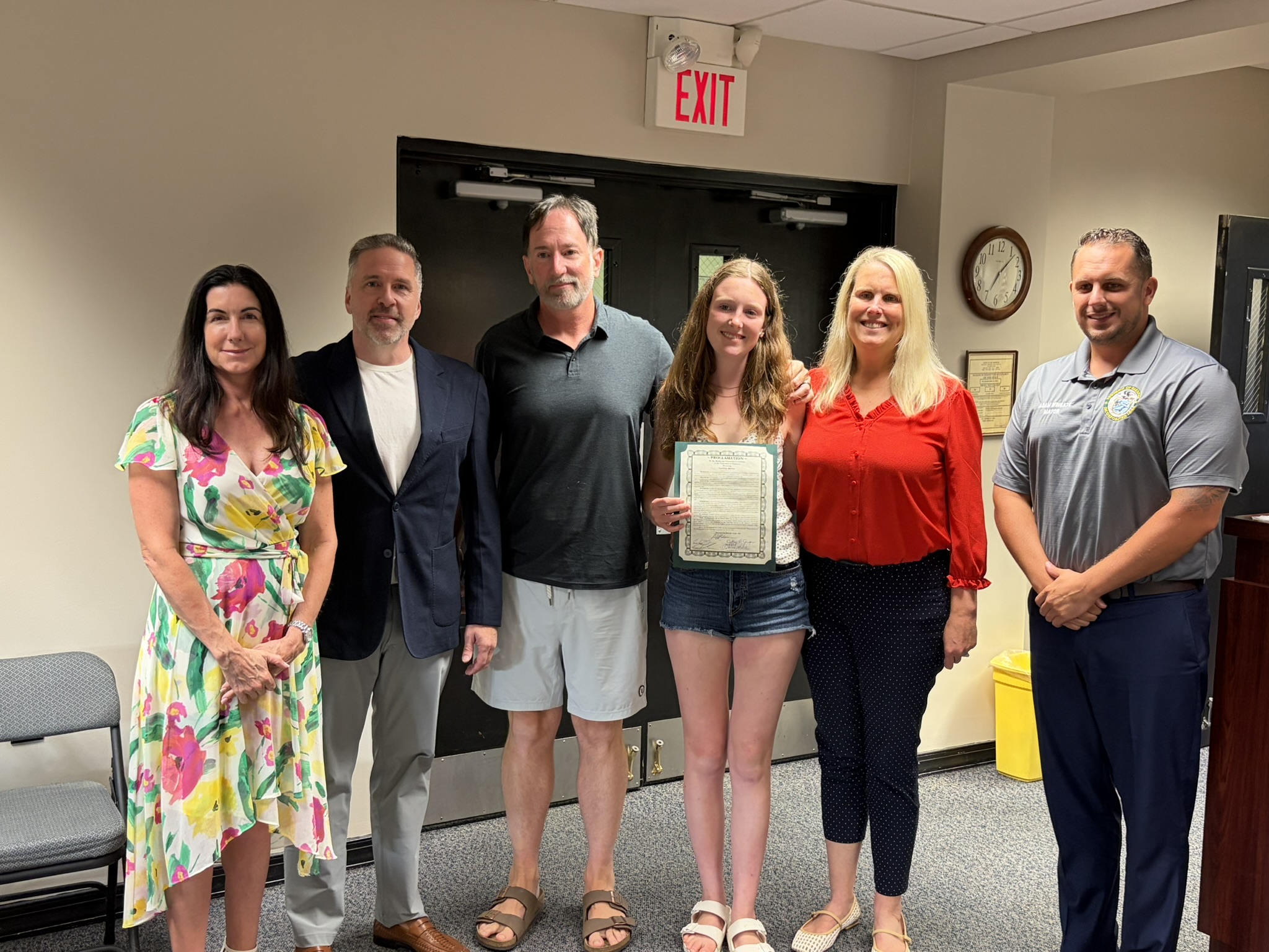 Citing 'impressive' student's community efforts